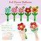 Wrapables Aluminum Foil Flower Balloons for Mother's Day, Valentine's Day, Easter, Birthday Parties (Set of 10)